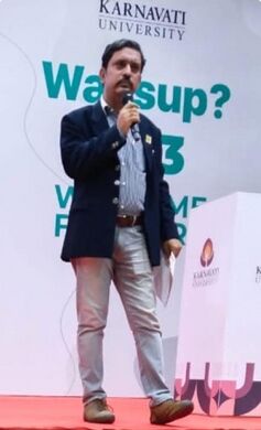 Dr. Rudrarup Gupta at Karnavati University, Ahmedabad